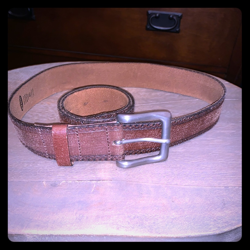 Old Navy Brown Genuine Leather